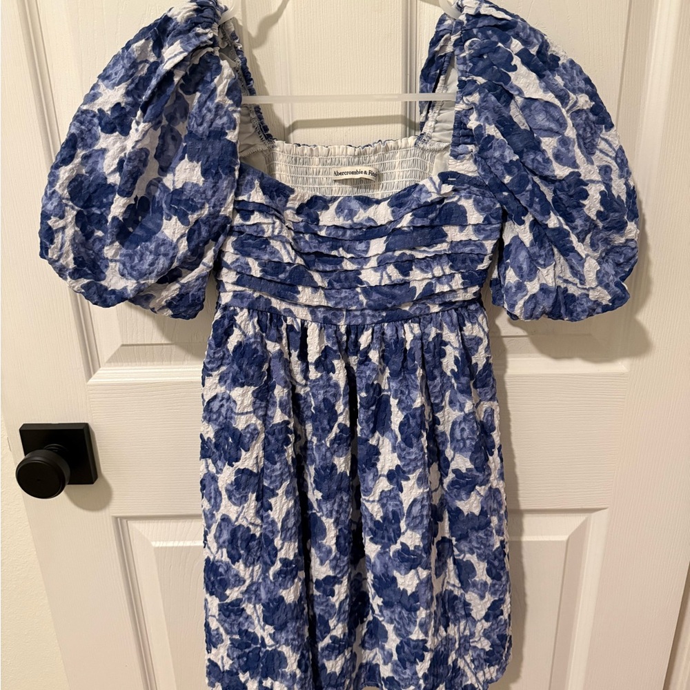 Abercrombie & Fitch Blue and White Floral Dress